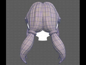 Base Hair for girl V55 Model 3D