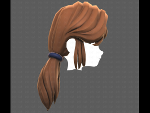 Base Hair for girl V55 Model 3D