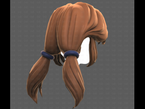 Base Hair for girl V55 Model 3D