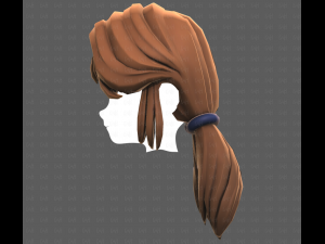 Base Hair for girl V55 Model 3D