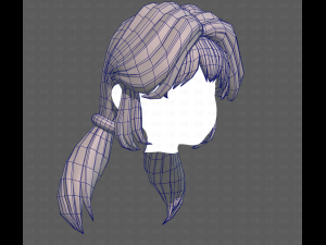 Base Hair for girl V55 Model 3D