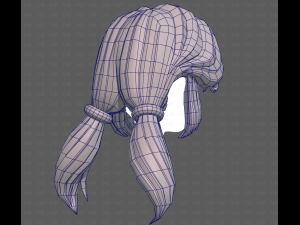 Base Hair for girl V55 Model 3D
