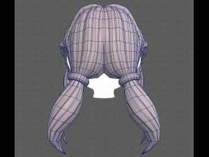 Base Hair for girl V55 Model 3D