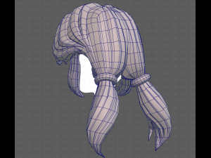 Base Hair for girl V55 Model 3D