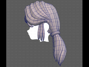 Base Hair for girl V55 Model 3D