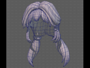 Base Hair for girl V55 Model 3D