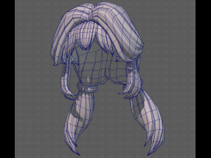 Base Hair for girl V55 Model 3D