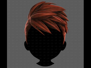 3D Hair style for boy V115 3D Model