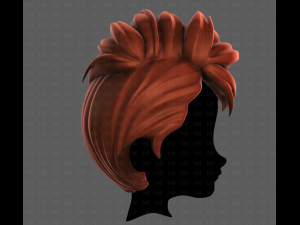 3D Hair style for boy V115 Modèle 3D