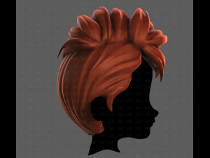 3D Hair style for boy V115 3D Model