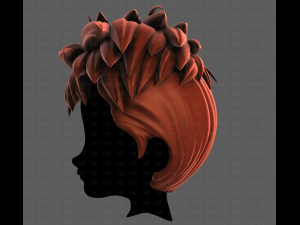 3D Hair style for boy V115 Modèle 3D