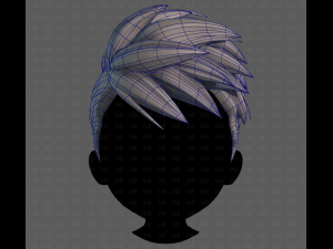 3D Hair style for boy V115 Modèle 3D