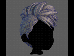 3D Hair style for boy V115 Modèle 3D
