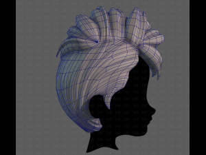 3D Hair style for boy V115 Modèle 3D