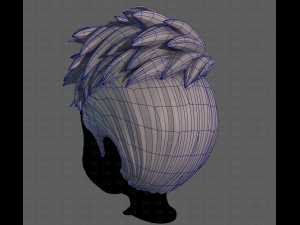 3D Hair style for boy V115 Modèle 3D