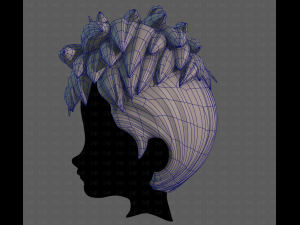 3D Hair style for boy V115 Modèle 3D