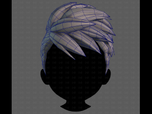 3D Hair style for boy V115 Modèle 3D