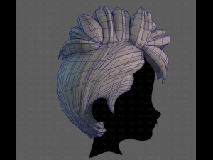 3D Hair style for boy V115 3D Model