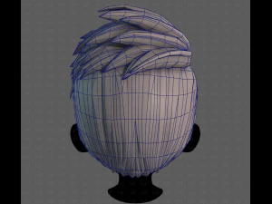 3D Hair style for boy V115 3D Model