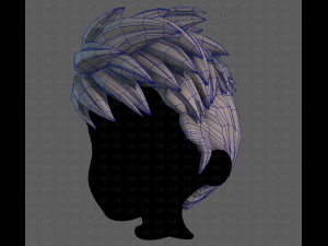 3D Hair style for boy V115 Modèle 3D