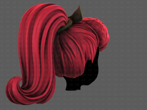3D Hair style for girl V115 Modèle 3D
