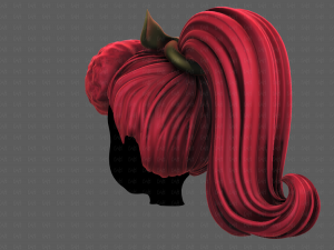 3D Hair style for girl V115 Modèle 3D