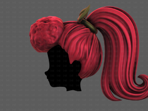 3D Hair style for girl V115 Modèle 3D