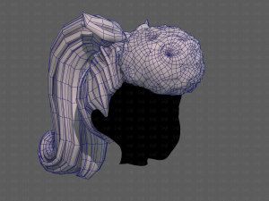 3D Hair style for girl V115 Modèle 3D