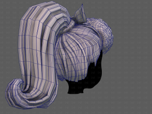 3D Hair style for girl V115 Modèle 3D