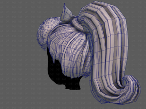 3D Hair style for girl V115 Modèle 3D