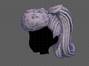 3D Hair style for girl V115 Modèle 3D