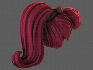 3D Hair style for girl V115 Modèle 3D