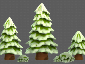 Trees Cartoon V37 3D Model