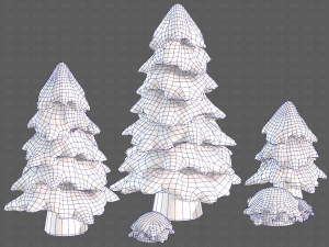 Trees Cartoon V37 3D Model