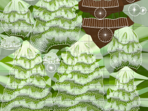 Trees Cartoon V37 3D Model