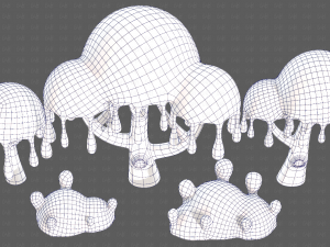 Trees Cartoon V38 3D Модель