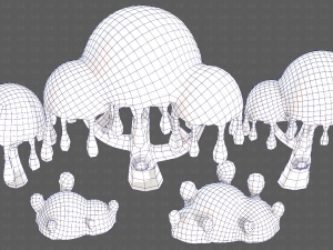 Trees Cartoon V38 3D Модель