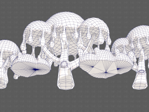 Trees Cartoon V38 3D Модель