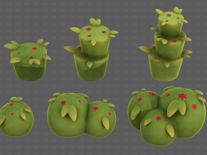 Trees Cartoon V39 3D-Modell