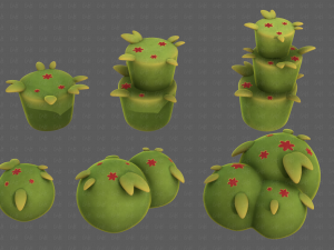 Trees Cartoon V39 3D-Modell