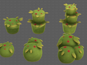 Trees Cartoon V39 3D-Modell