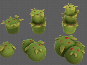 Trees Cartoon V39 3D-Modell