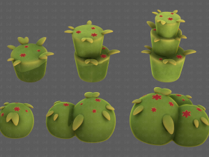 Trees Cartoon V39 3D-Modell