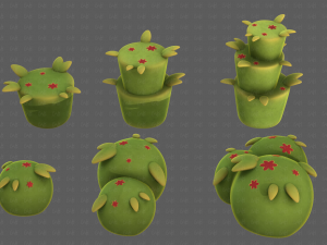 Trees Cartoon V39 3D-Modell