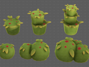 Trees Cartoon V39 3D-Modell