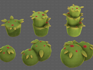 Trees Cartoon V39 3D-Modell
