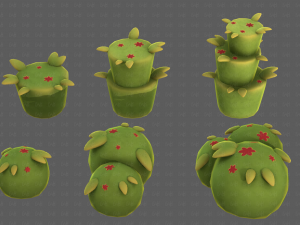 Trees Cartoon V39 3D-Modell