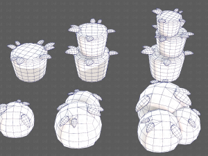 Trees Cartoon V39 3D-Modell