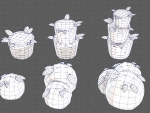 Trees Cartoon V39 3D-Modell