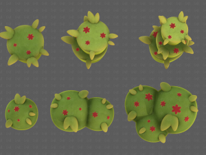 Trees Cartoon V39 3D-Modell